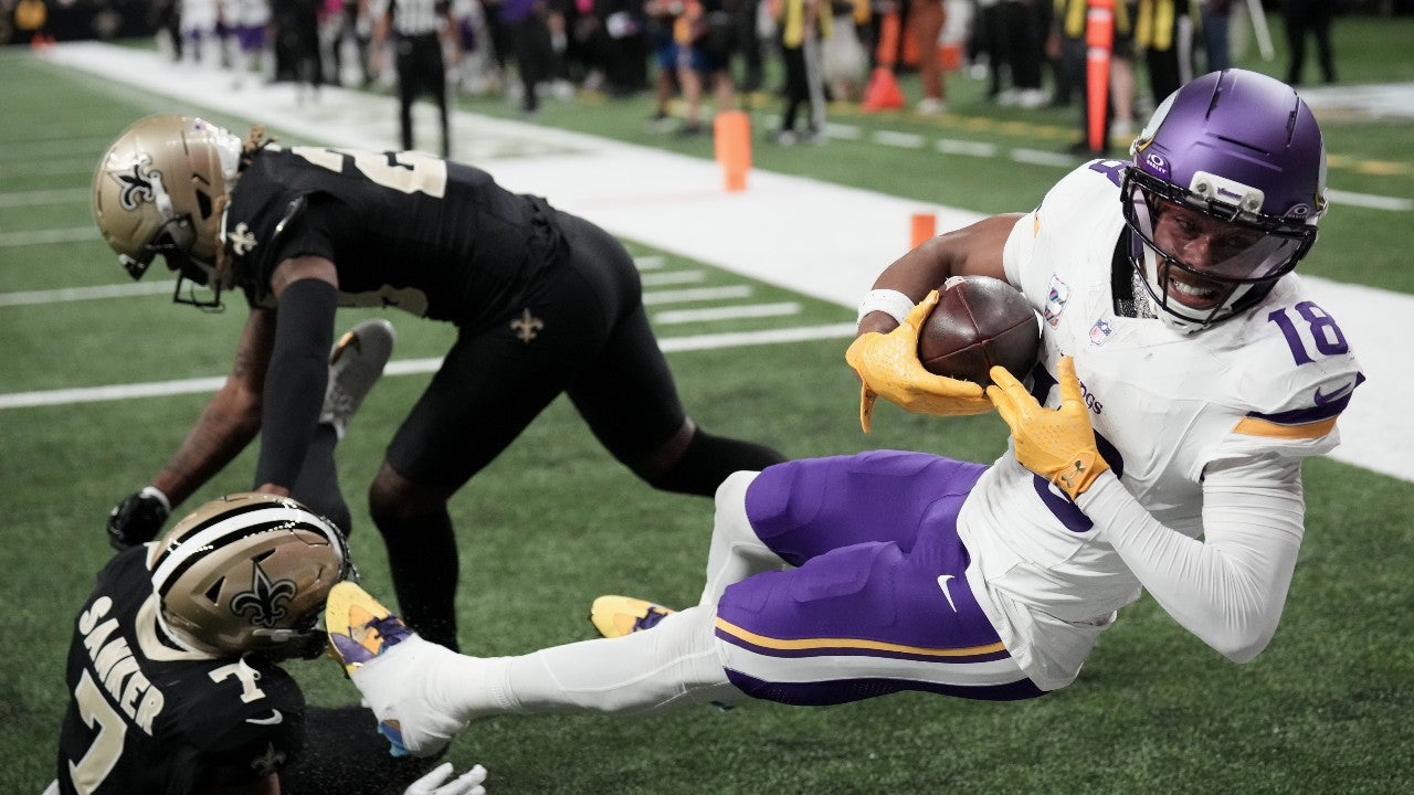 Jefferson, Jones and Murray all produce to help the unbeaten Vikings top the slumping Saints 23-13 — KSTP 5, St. Louis Park Sports news