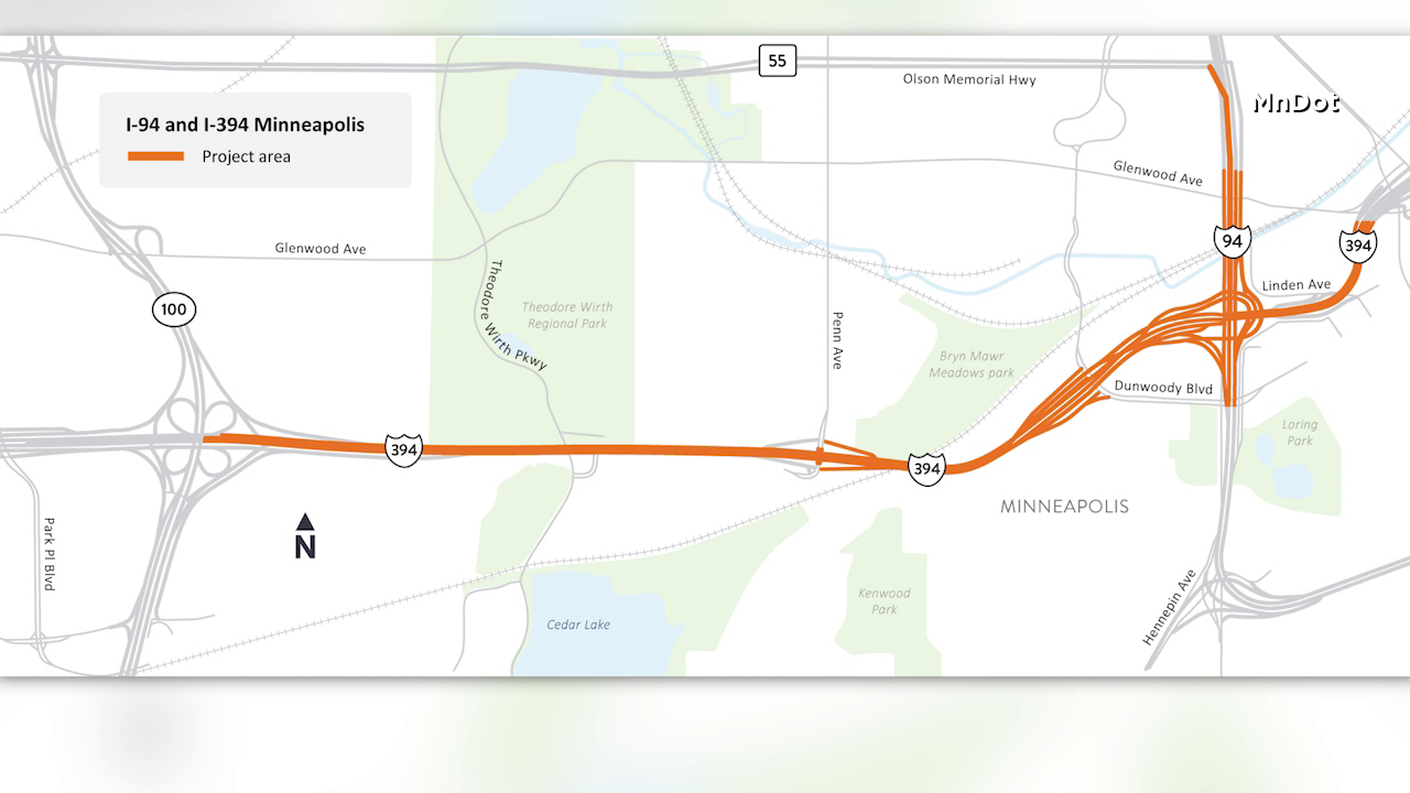 Eastbound I-394 in Minneapolis closing all weekend for highway repairs — KSTP 5, St. Louis Park Business news