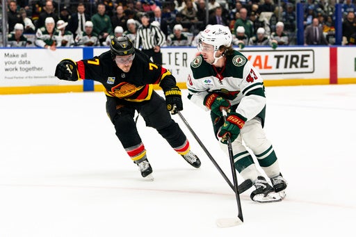 Quinn Hughes has a goal and an assist in his Vancouver return in Wild’s 4-2 victory — KSTP 5, St. Louis Park Sports news