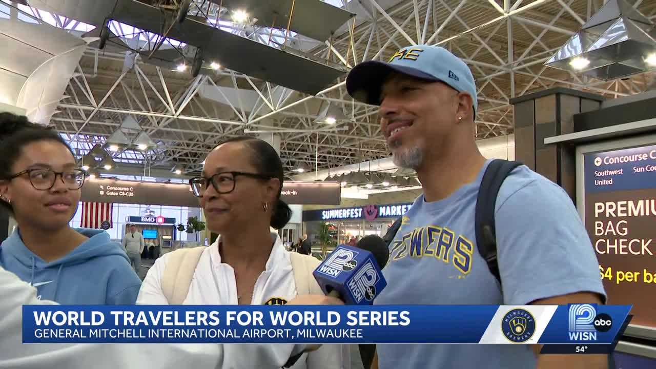 'Traveled for ... 24 hours': Fans travel from across the world for the World Series — WISN 12 Milwaukee, St. Louis Park Sports news