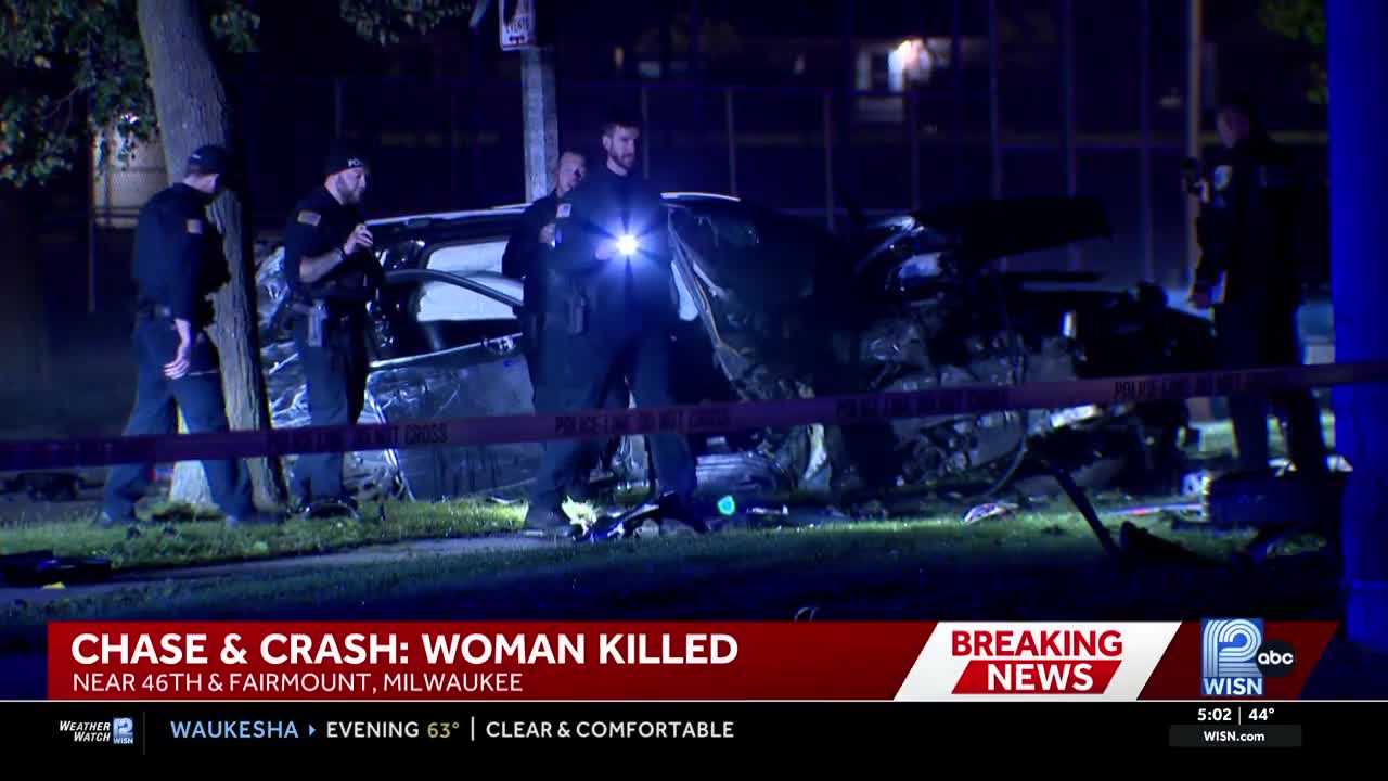 Woman killed after police chase from Germantown ends in Milwaukee crash — WISN 12 Milwaukee, St. Louis Park Community news