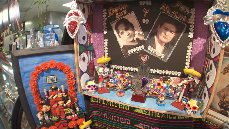 Families enjoying Halloween and Día de los Muertos events at Midtown Global Market