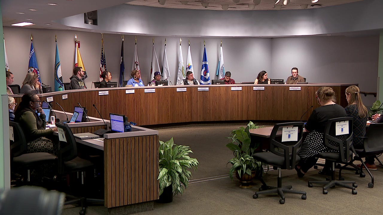 St. Paul school board meeting discussing budget plans